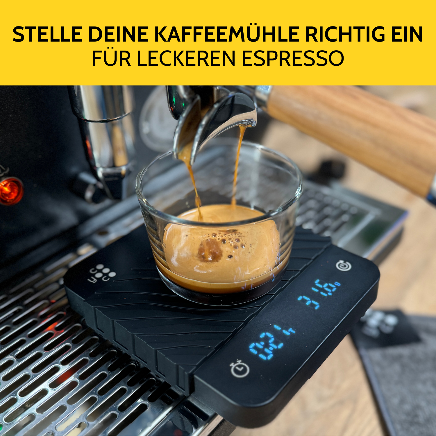 Kaffeewaage 2.0 mit Auto Timer