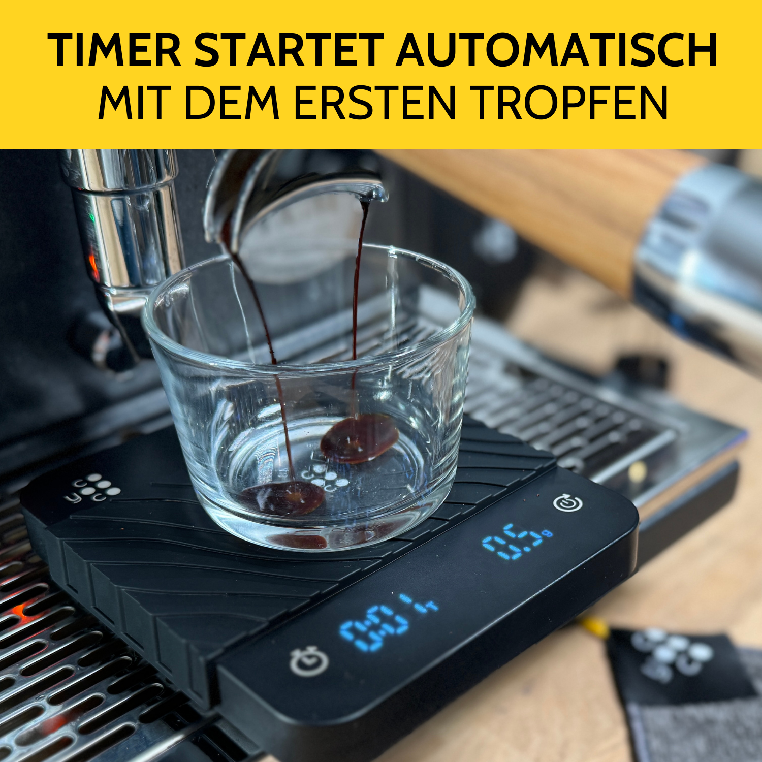 Kaffeewaage 2.0 mit Auto Timer